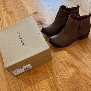Lucky Brand Women's Tan Ankle Booties
